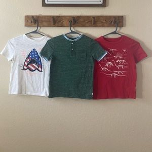 Gap Boy’s Short Sleeves Cotton 3 Packs Tshirt -Used Sz S- Red-White-Green